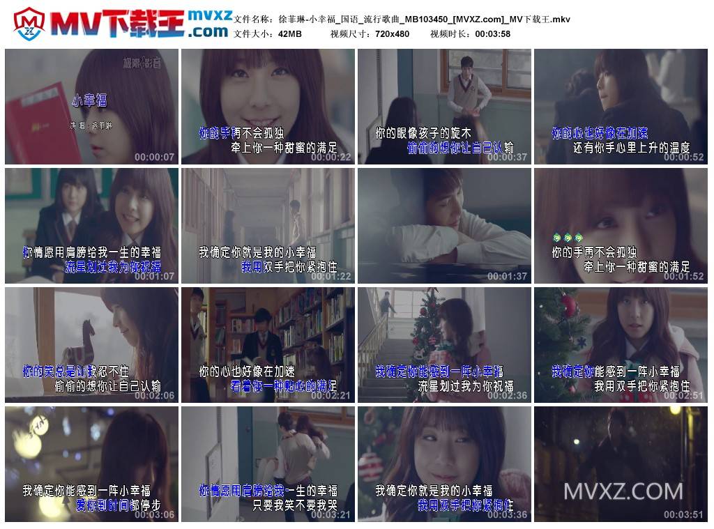 徐菲琳-小幸福_国语_流行歌曲_MB103450